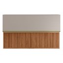 Ver imagem 1 de Armário Aéreo 2 Portas MDF Riapada Basculante 120cm Proença Bege/Nogueira/Nude Prime