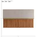 Ver imagem 2 de Armário Aéreo 2 Portas MDF Riapada Basculante 120cm Proença Bege/Nogueira/Nude Prime