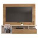 Ver imagem 5 de Painel para Tv 55 Pol com Bancada Suspensa 136cm Brasil Buriti/off White - Caemmun