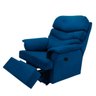 Poltrona Reclinável Elétrica Confortável Suede Azul Royal - 3