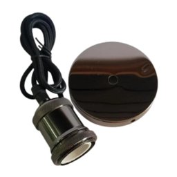 Lustre Pendente Luminaria Vintage Metal Fume - 4