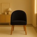 Ver imagem 1 de Kit 4 Cadeiras de Jantar Lua Pe Palito Suede Preto