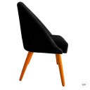 Ver imagem 2 de Kit 4 Cadeiras de Jantar Lua Pe Palito Suede Preto