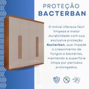 Ver imagem 7 de Guarda-Roupa 4 Portas 3 Gavetas Fenix Espresso Móveis Marrom/Cinamomo/Off White