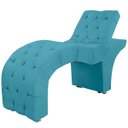 Ver imagem 1 de Maca Estofada Capitone Reclinável Julia para Estetica Facial Sombrancelha e Cílios Suede