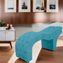 Ver imagem 2 de Maca Estofada Capitone Reclinável Julia para Estetica Facial Sombrancelha e Cílios Suede