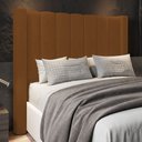 Ver imagem 2 de Cabeceira Casal Queen Cama Box 160cm Claire I02 Veludo Terracota - Mpozenato