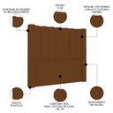 Ver imagem 3 de Cabeceira Casal Queen Cama Box 160cm Claire I02 Veludo Terracota - Mpozenato