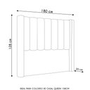Ver imagem 4 de Cabeceira Casal Queen Cama Box 160cm Claire I02 Veludo Terracota - Mpozenato