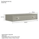 Ver imagem 4 de Penteadeira Suspensa para Quarto 1 Gaveta Cinza/Off White Ac