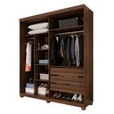 Ver imagem 3 de Guarda-roupa Closet 3 Gavetas com Pés Fenix Espresso Móveis