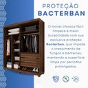 Ver imagem 6 de Guarda-roupa Closet 3 Gavetas com Pés Fenix Espresso Móveis