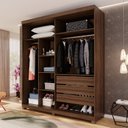 Ver imagem 1 de Guarda-roupa Closet 3 Gavetas com Pés Fenix Espresso Móveis