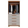 Guarda-roupa 2 Portas 4 Gavetas Ilhéus Espresso Móveis - 4