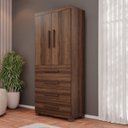 Ver imagem 1 de Guarda-roupa 2 Portas 4 Gavetas Ilhéus Espresso Móveis