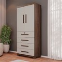Ver imagem 1 de Guarda-roupa 2 Portas 4 Gavetas Ilhéus Espresso Móveis