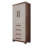 Guarda-roupa 2 Portas 4 Gavetas Ilhéus Espresso Móveis - 2