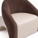 Ver imagem 6 de Poltrona Decorativa Confortável Pé Palitos:Veludo Marrom