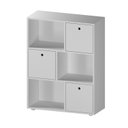 Ver imagem 3 de Organizador/Estante para Quarto Infantil com 3 Caixas e 3 Nichos Mia 96CMX74CMX30CM Branco