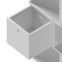 Ver imagem 7 de Organizador/Estante para Quarto Infantil com 3 Caixas e 3 Nichos Mia 96CMX74CMX30CM Branco