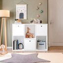 Ver mais imagens de Organizador Estante para Quarto Infantil com 3 Caixas e 3 Nichos 74x30cm Mia