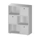 Ver imagem 3 de Organizador/Estante para Quarto Infantil com 3 Caixas e 3 Nichos Mia 96CMX74CMX30CM Branco