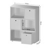 Organizador Estante para Quarto Infantil com 3 Caixas e 3 Nichos 74x30cm Mia - 5