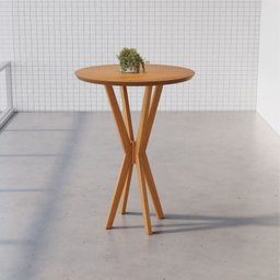 Mesa Bistro Tampo Mdf de 72cm Simpatia - 2