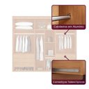 Ver imagem 7 de Guarda-Roupa Casal 100% MDF 6 Portas e 6 Gavetas Vision Marrom/Marromle