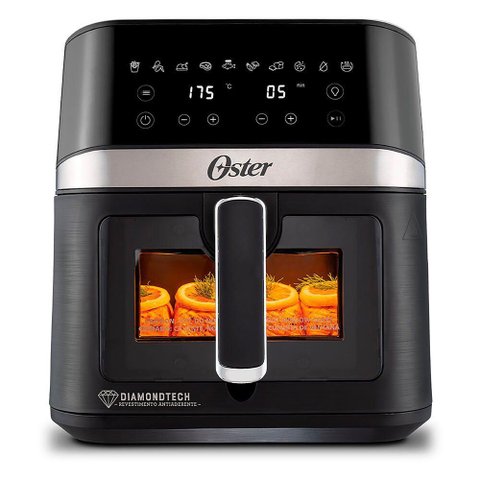 Fritadeira sem Óleo Ckstaf60wddf 6 Litros Diamond Tech Visor Transparente Oster