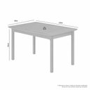 Ver imagem 3 de Mesa de Jantar Cativa 120cm x 80cm Retangular 4 Lugares Tampo MDF Marrom/Cinamono
