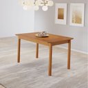 Ver imagem 1 de Mesa de Jantar Cativa 120cm x 80cm Retangular 4 Lugares Tampo MDF Marrom/Cinamono