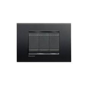 Placa Living Light 4x2 3 Postos Anthracite - Bticino