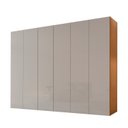 Ver imagem 3 de Guarda-Roupa Casal 100% MDF 6 Portas e 6 Gavetas Vision Marrom/Marromle/Off White
