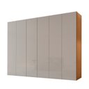 Ver imagem 3 de Guarda-Roupa Casal 100% MDF 6 Portas e 6 Gavetas Vision Marrom/Marromle/Off White