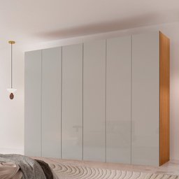 Guarda-roupa Casal 100% Mdf 6 Portas e 6 Gavetas Vision - 2