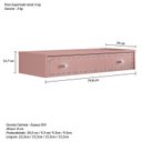 Ver imagem 3 de Penteadeira Suspensa para Quarto 1 Gaveta Rosa/Rose Ac