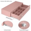 Ver imagem 6 de Penteadeira Suspensa para Quarto 1 Gaveta Rosa/Rose Ac