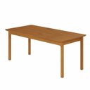 Ver imagem 2 de Mesa de Jantar Cativa 180cm x 90cm Retangular 6 Lugares Tampo MDF Marrom/Cinamono