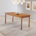 Ver imagem 1 de Mesa de Jantar Cativa 180cm x 90cm Retangular 6 Lugares Tampo MDF Marrom/Cinamono
