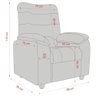 Poltrona Retrátil e Reclinável 88cm com Pés Multimóveis Cr45263  - 4