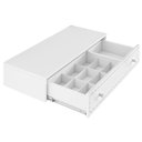 Ver imagem 4 de Penteadeira Suspensa Strass Gaveta com Divisória e Organizador 80cm