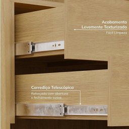 Guarda-Roupa Modulado de Canto 5 Peças 9 Portas com 4 Portas Reflecta Jade Cabecasa Madeiramadeira - 9