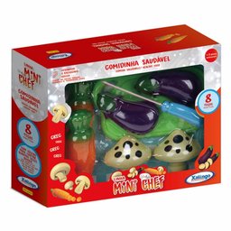 Conjunto Cozinha e Comidinha - Mini Chef - Saudável - Xalingo - 1