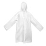 Capa de Chuva Infantil Impermeável com Capuz:branco - 6