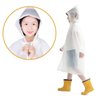 Capa de Chuva Infantil Impermeável com Capuz:branco - 4