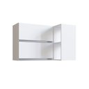 Ver imagem 3 de Armário Aéreo para Cozinha Canto Reto Athena Branco