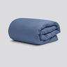Capa Edredom Queen 400 Fios Microfibra Luxo Duvet e Fronha Cor: Azul Navy - 2