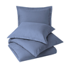 Capa Edredom Queen 400 Fios Microfibra Luxo Duvet e Fronha Cor: Azul Navy - 3