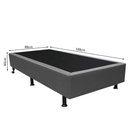 Ver imagem 4 de Base Box para Cama Solteiro 88x188cm Liz S05 Sintético Cinza - Mpozenato